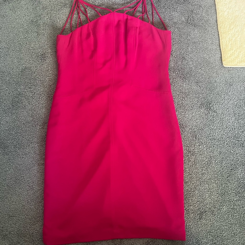 Evan Picone Pink Bodycon Spaghetti Strap Dress